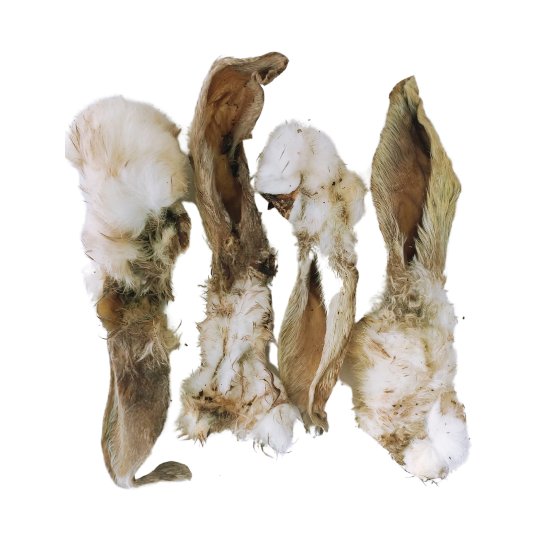 Furry Rabbit Ears with Hair for Dogs - Natural Dried Treats | The ...